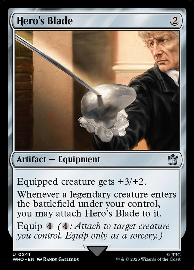 Hero's Blade 241/331 (Universes Beyond: Doctor Who)  - Foil | Good Games Modbury