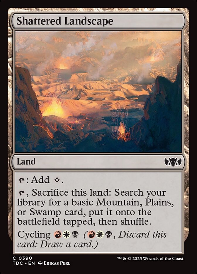 Shattered Landscape 390 (Commander: Tarkir: Dragonstorm)  | Good Games Modbury