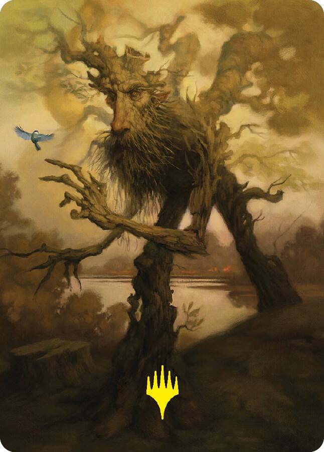 Treefolk Token Art Card Gold Stamped Signature 81 (Art Series: Universes Beyond: The Lord of the Rings: Tales of Middle-earth)  | Good Games Modbury