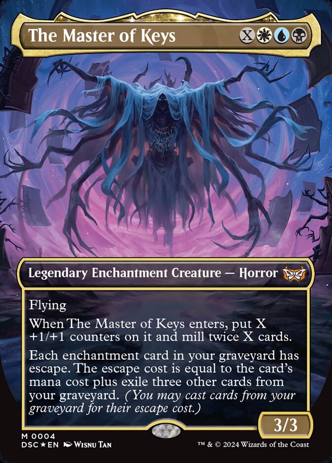 The Master of Keys 4 (Commander: Duskmourn: House of Horror)  - Borderless Foil | Good Games Modbury