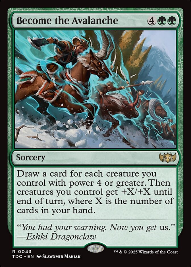 Become the Avalanche 43/413 (Commander: Tarkir: Dragonstorm)  | Good Games Modbury