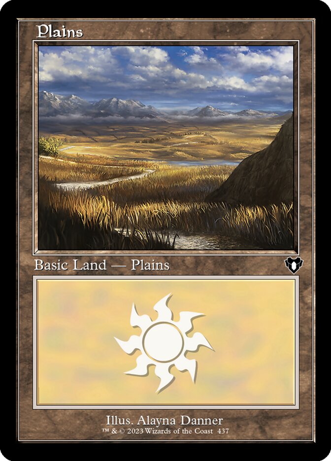 Plains 437/451 (Commander Masters)  - Retro Foil | Good Games Modbury