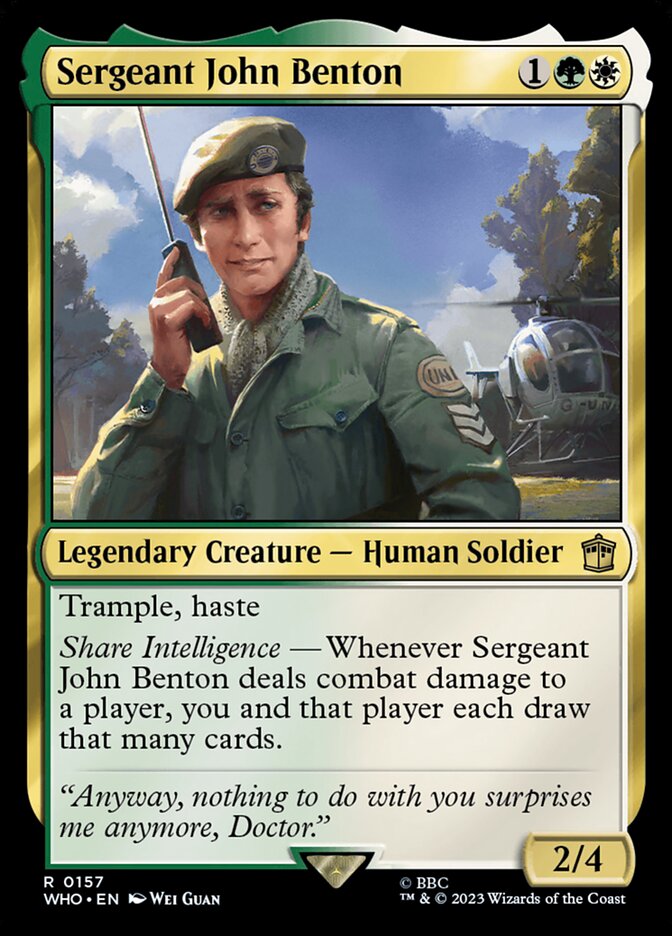 Sergeant John Benton 157/331 (Universes Beyond: Doctor Who)  | Good Games Modbury