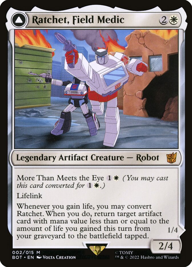 Ratchet Field Medic 2 (Universes Beyond: Transformers)  | Good Games Modbury