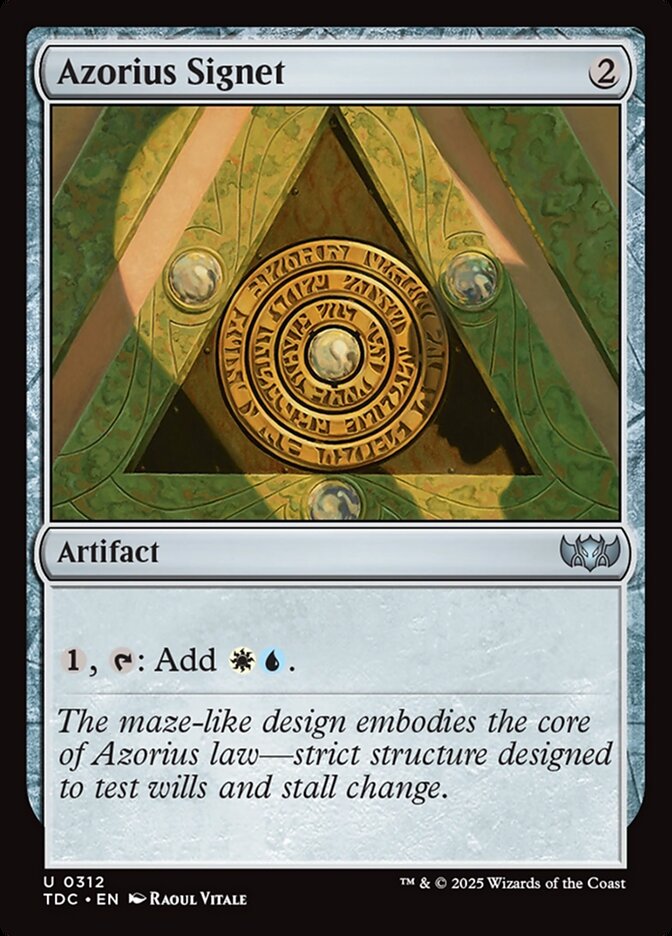Azorius Signet 312 (Commander: Tarkir: Dragonstorm)  | Good Games Modbury