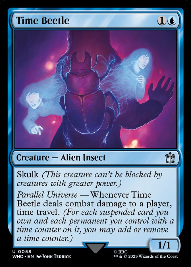 Time Beetle 58/331 (Universes Beyond: Doctor Who)  - Foil | Good Games Modbury