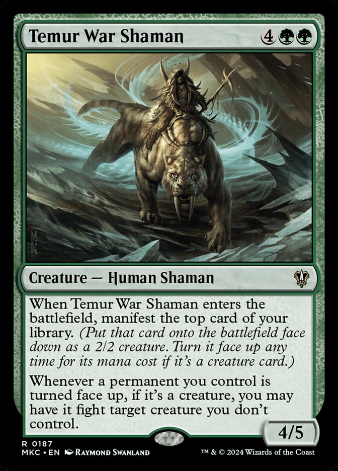 Temur War Shaman 187/311 (Commander: Murders at Karlov Manor)  | Good Games Modbury
