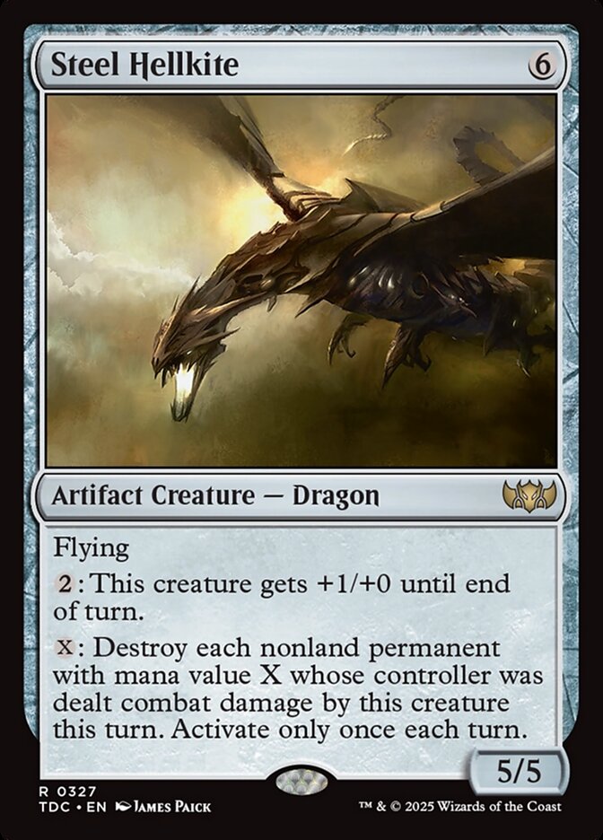 Steel Hellkite 327 (Commander: Tarkir: Dragonstorm)  | Good Games Modbury