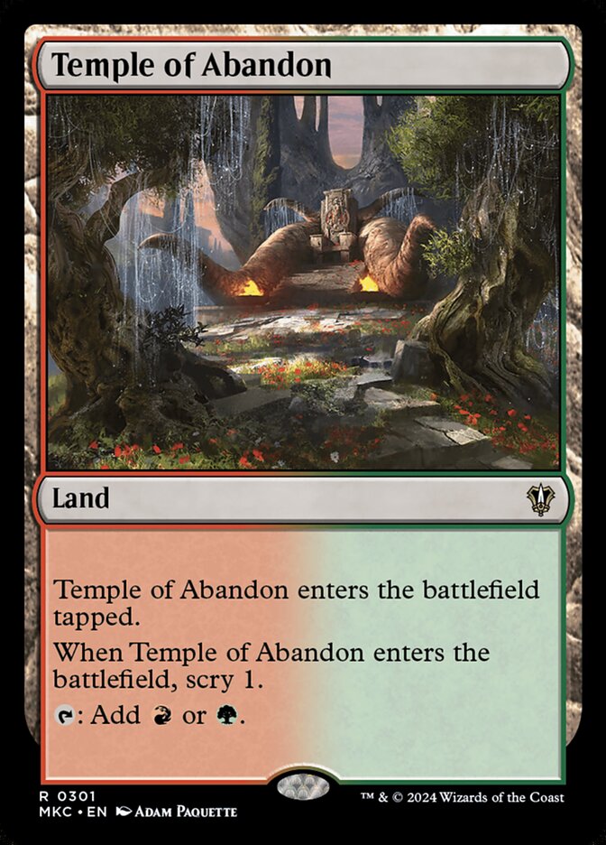 Temple of Abandon 301/311 (Commander: Murders at Karlov Manor)  | Good Games Modbury