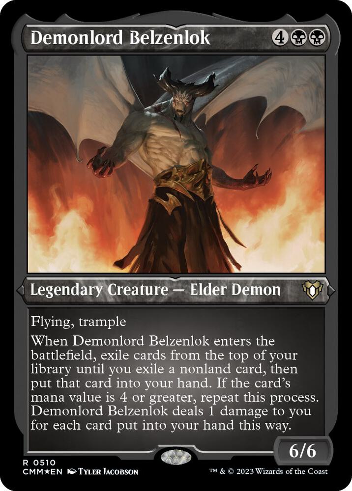 Demonlord Belzenlok 510/451 (Commander Masters)  - Etched Foil | Good Games Modbury