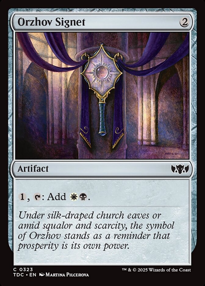 Orzhov Signet 323 (Commander: Tarkir: Dragonstorm)  | Good Games Modbury