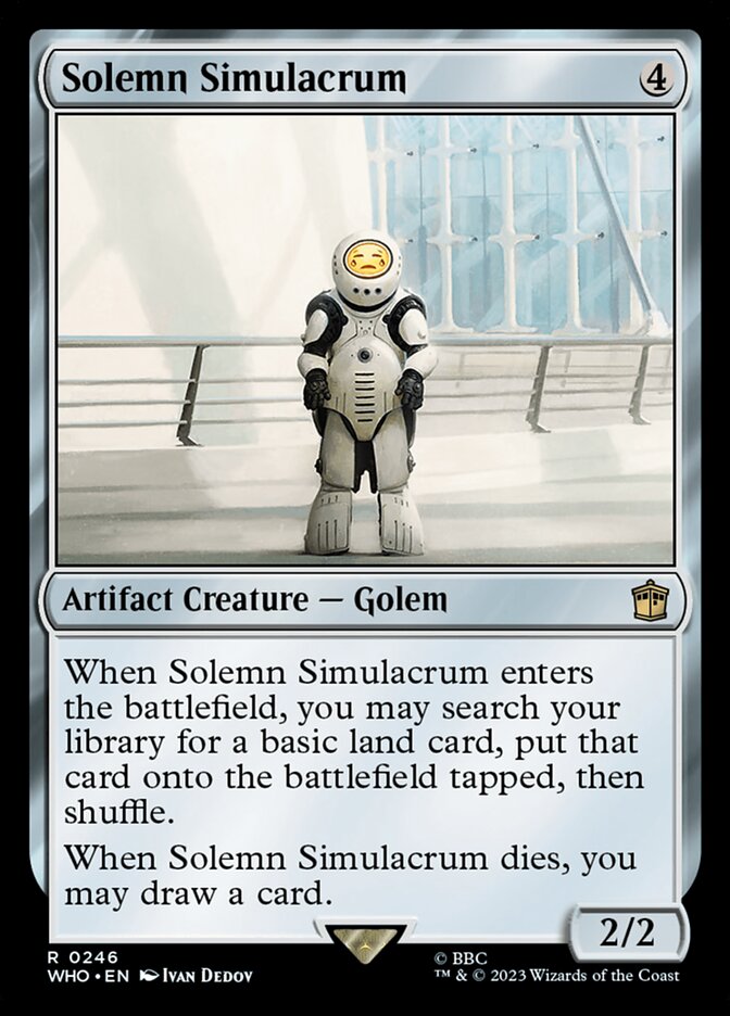 Solemn Simulacrum 246 (Universes Beyond: Doctor Who)  - Foil | Good Games Modbury