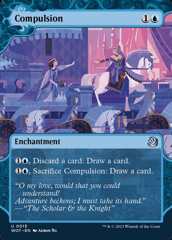 Compulsion 15 (Wilds of Eldraine: Enchanting Tales)  - Showcase Foil | Good Games Modbury
