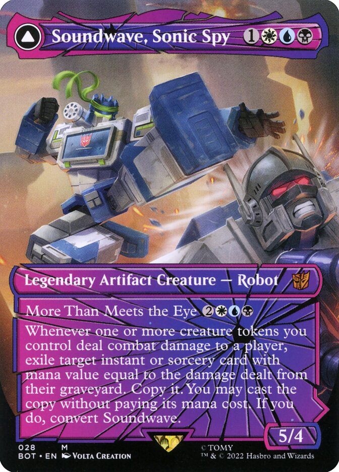Soundwave, Sonic Spy // Soundwave, Superior Captain 28/58 (Universes Beyond: Transformers)  | Good Games Modbury