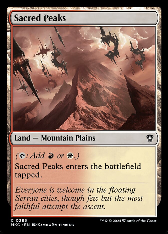 Sacred Peaks 285/311 (Commander: Murders at Karlov Manor)  | Good Games Modbury