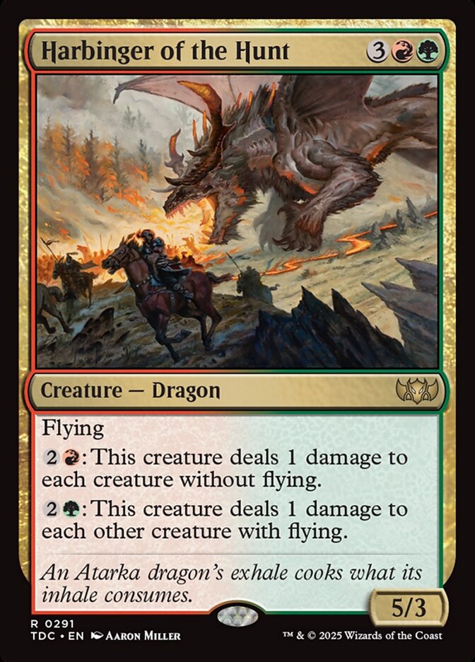 Harbinger of the Hunt 291 (Commander: Tarkir: Dragonstorm)  | Good Games Modbury