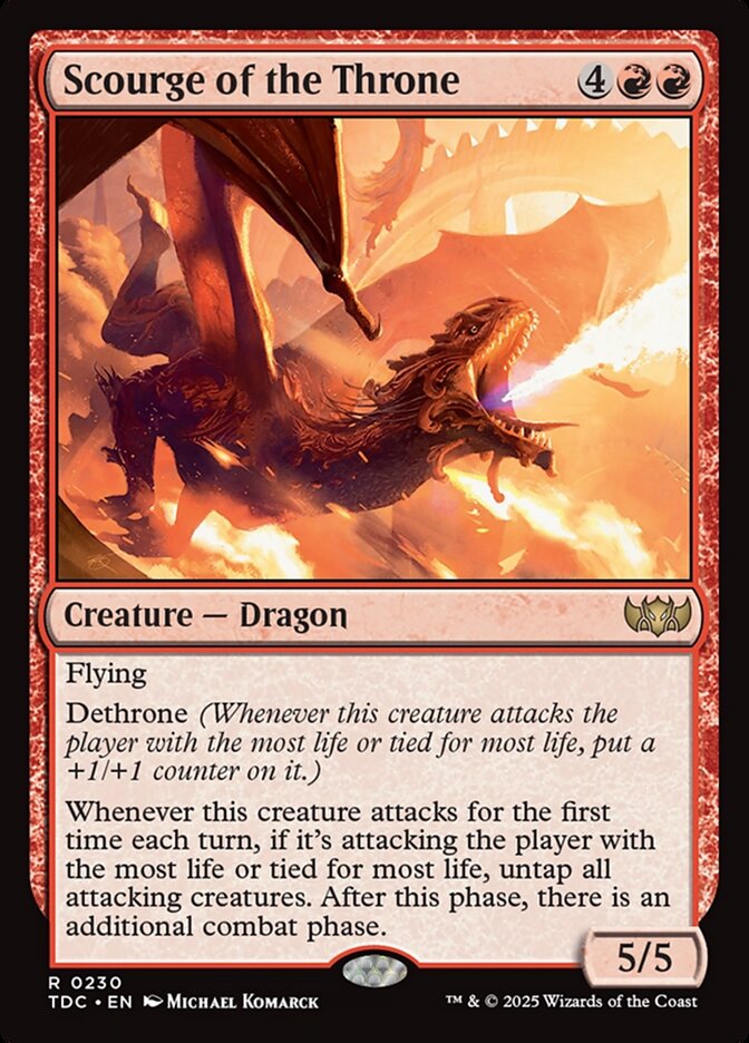 Scourge of the Throne 230/413 (Commander: Tarkir: Dragonstorm)  | Good Games Modbury