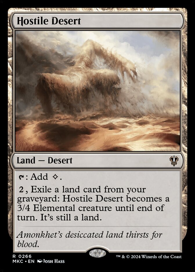 Hostile Desert 266/311 (Commander: Murders at Karlov Manor)  | Good Games Modbury