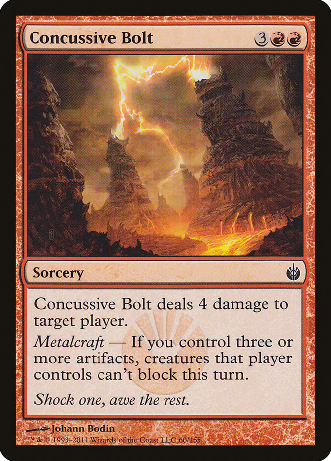 Concussive Bolt 60/155 (Mirrodin Besieged)  | Good Games Modbury