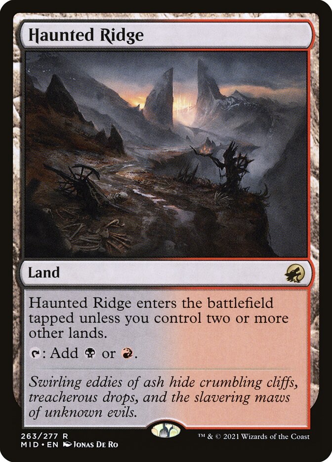 Haunted Ridge 263/277 (Innistrad: Midnight Hunt)  | Good Games Modbury