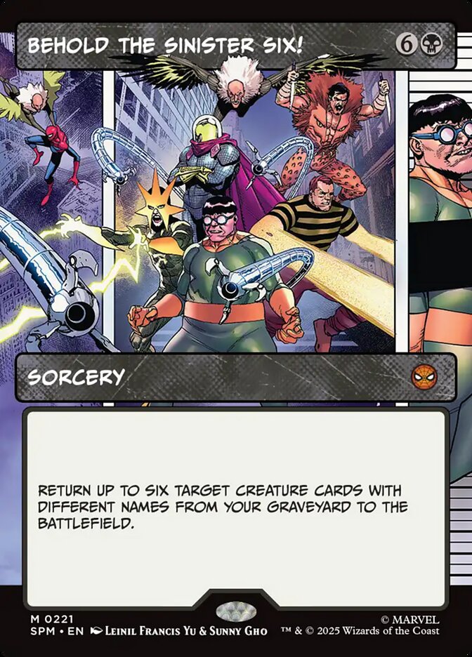 Behold the Sinister Six! 221/198 (Marvel's Spider-Man)  - Showcase | Good Games Modbury