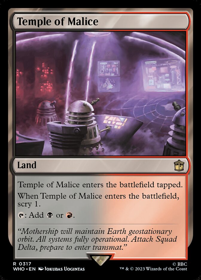 Temple of Malice 317/331 (Universes Beyond: Doctor Who)  | Good Games Modbury