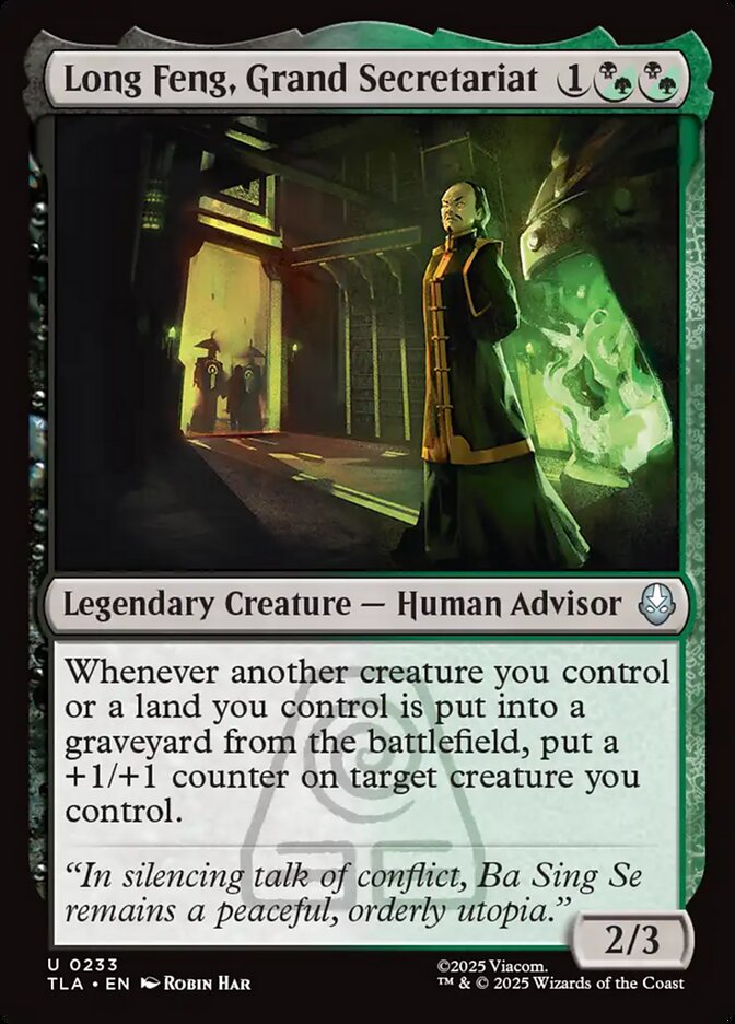 Long Feng, Grand Secretariat 233 (Avatar: The Last Airbender)  - Foil | Good Games Modbury