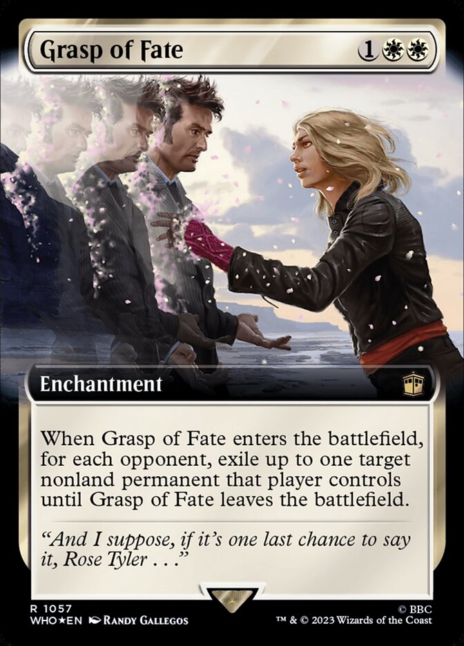 Grasp of Fate 1057/331 (Universes Beyond: Doctor Who)  - Extended Art Surge Foil | Good Games Modbury