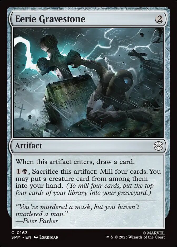 Eerie Gravestone 163/198 (Marvel's Spider-Man)  - Foil | Good Games Modbury