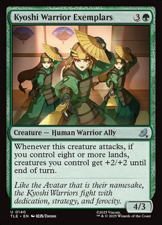 Kyoshi Warrior Exemplars 140/317 (Avatar: The Last Airbender: Eternal-Legal)  | Good Games Modbury