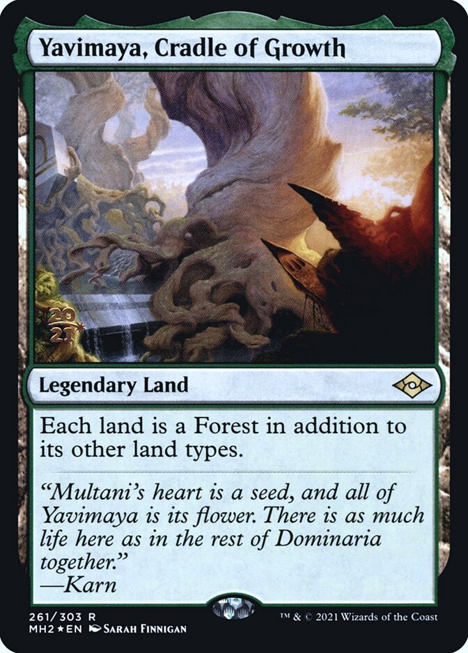 Yavimaya, Cradle of Growth 261s/86 (Prerelease Cards)  - Foil | Good Games Modbury