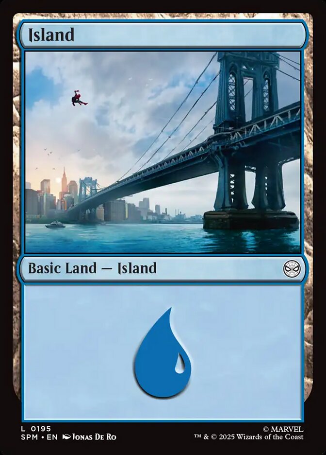 Island 195/198 (Marvel's Spider-Man)  - Foil | Good Games Modbury