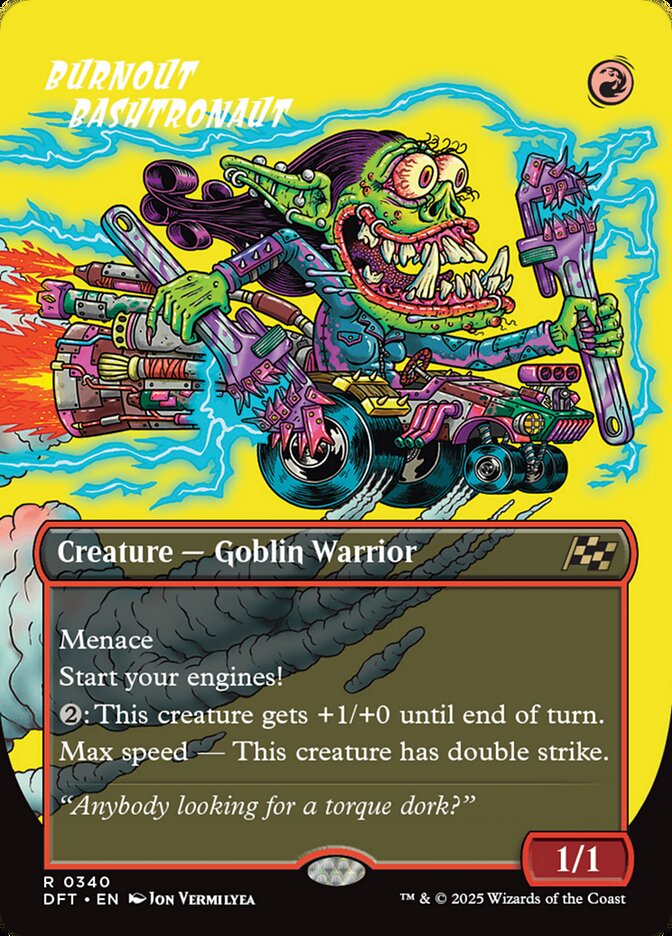 Burnout Bashtronaut 340/291 (Aetherdrift)  - Borderless First-Place Foil | Good Games Modbury