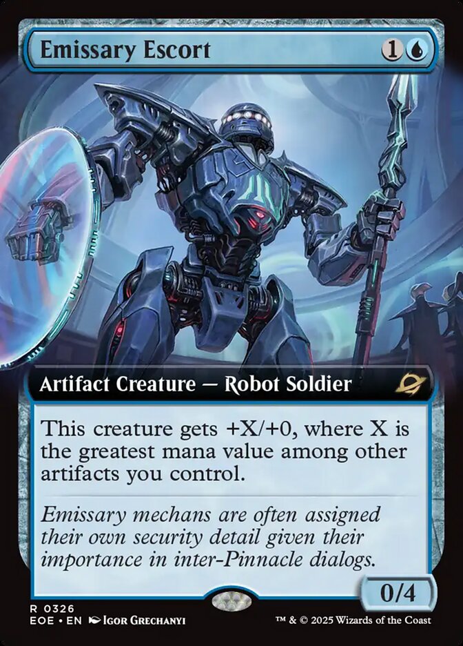 Emissary Escort 326 (Edge of Eternities)  - Extended Art Foil | Good Games Modbury