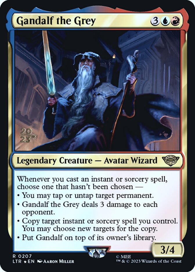 Gandalf the Grey 207s/86 (Prerelease Cards)  - Foil | Good Games Modbury