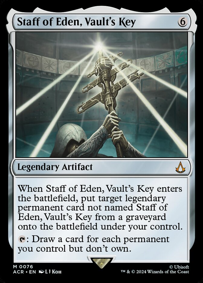 Staff of Eden, Vault's Key 76/110 (Universes Beyond: Assassin's Creed)  - Foil | Good Games Modbury