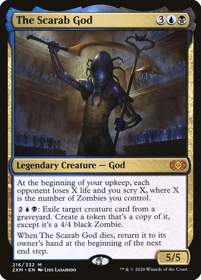 The Scarab God 216/332 (Double Masters)  - Foil | Good Games Modbury