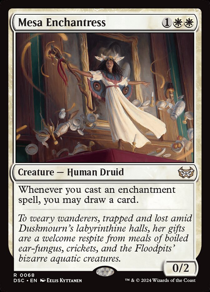 Mesa Enchantress 68/40 (Commander: Duskmourn: House of Horror)  | Good Games Modbury