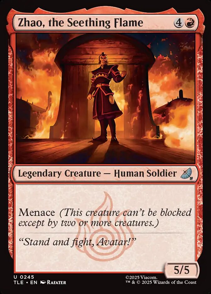 Zhao, the Seething Flame 245/317 (Avatar: The Last Airbender: Eternal-Legal)  | Good Games Modbury