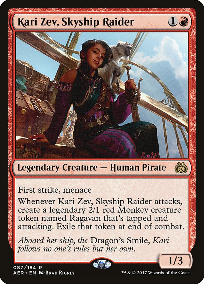 Kari Zev, Skyship Raider 87/184 (Aether Revolt)  | Good Games Modbury
