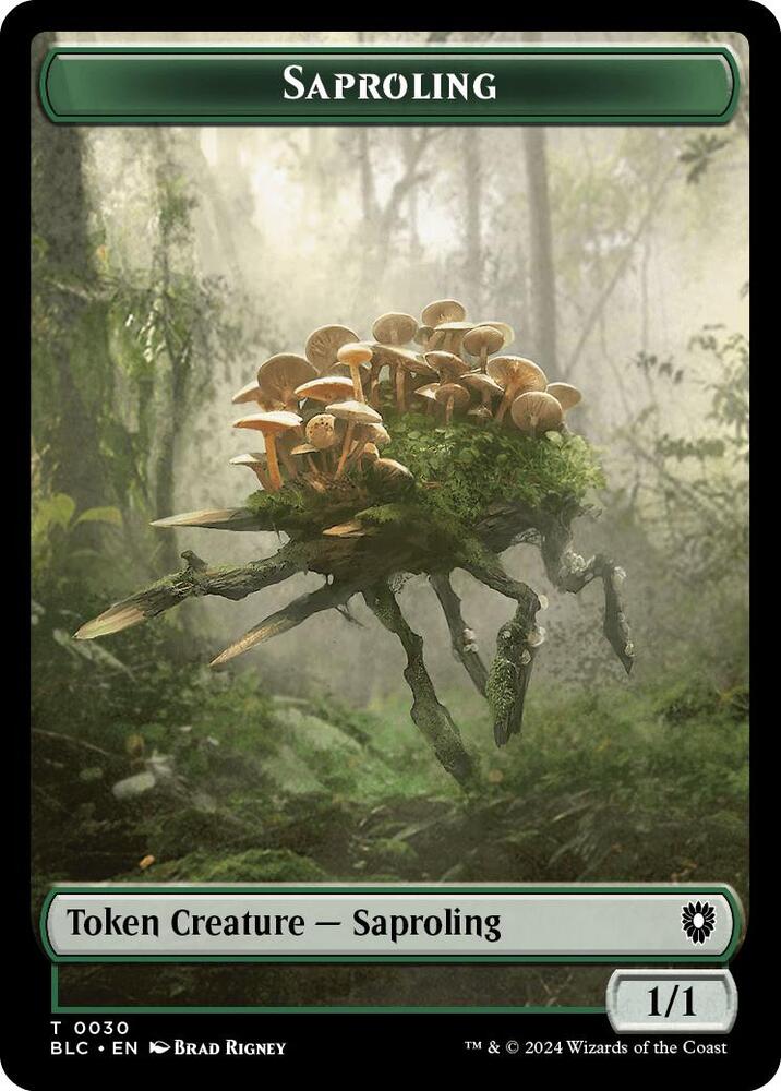 Saproling Treasure Double Sided Token 30 // 29 (Commander: Bloomburrow)  | Good Games Modbury