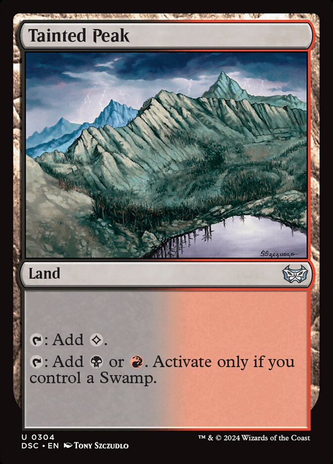 Tainted Peak 304/40 (Commander: Duskmourn: House of Horror)  | Good Games Modbury