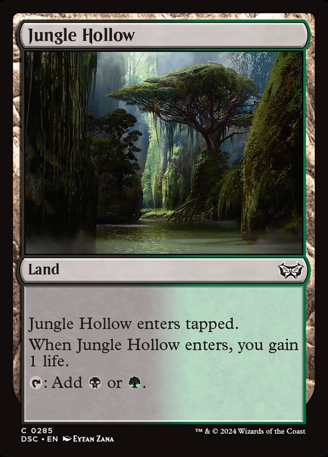 Jungle Hollow 285/40 (Commander: Duskmourn: House of Horror)  | Good Games Modbury