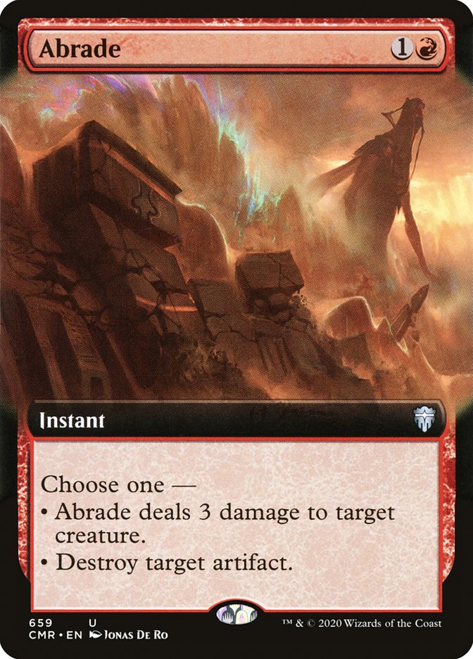 Abrade 659 (Commander Legends)  - Extended Art | Good Games Modbury