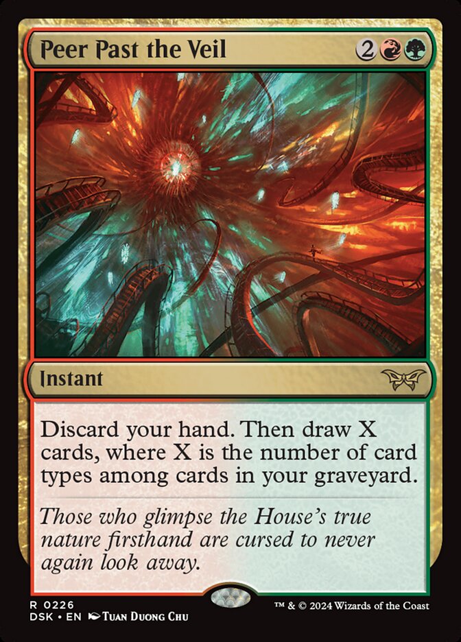 Peer Past the Veil 226/286 (Duskmourn: House of Horror)  - Foil | Good Games Modbury