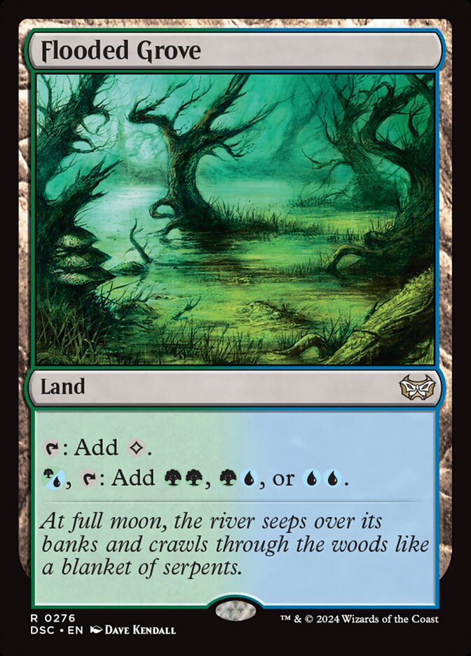 Flooded Grove 276/40 (Commander: Duskmourn: House of Horror)  | Good Games Modbury