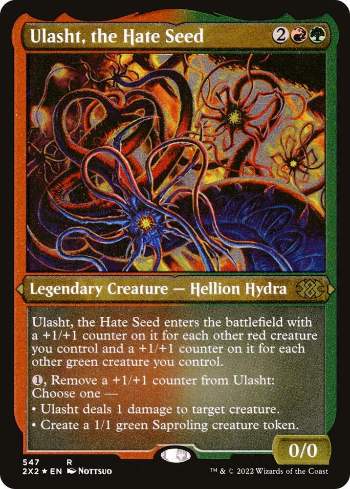 Ulasht the Hate Seed Foil Etched 547 (Double Masters 2022)  - Foil | Good Games Modbury