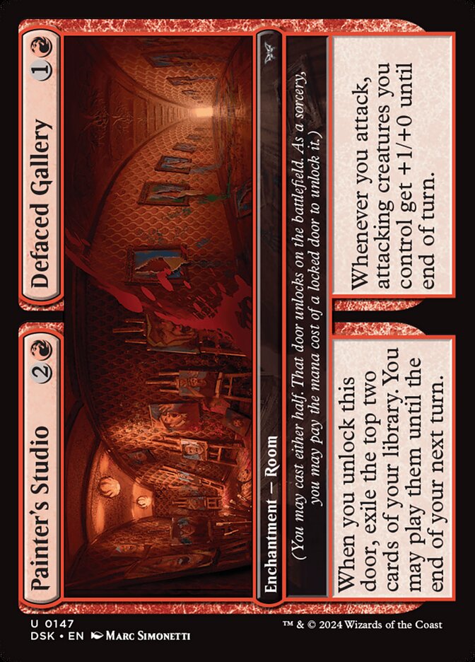 Painters Studio // Defaced Gallery 147 (Duskmourn: House of Horror)  - Foil | Good Games Modbury