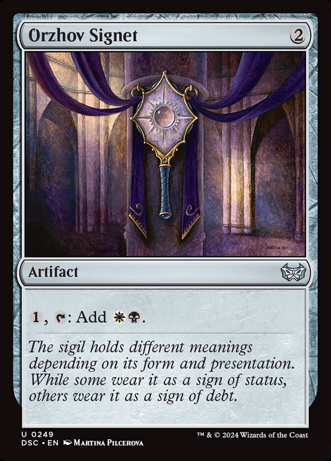 Orzhov Signet 249/40 (Commander: Duskmourn: House of Horror)  | Good Games Modbury