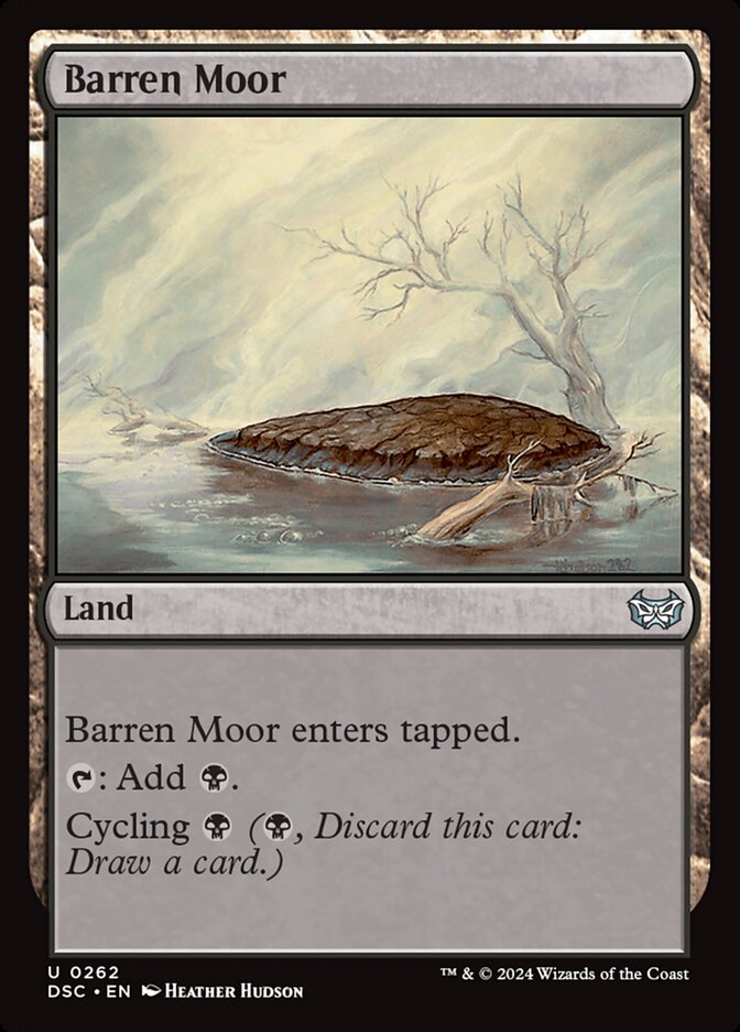 Barren Moor 262 (Commander: Duskmourn: House of Horror)  | Good Games Modbury